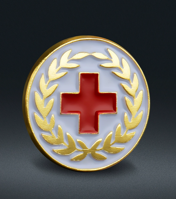 国产红十字会胸徽 别针式 2cm 10个/组（组）