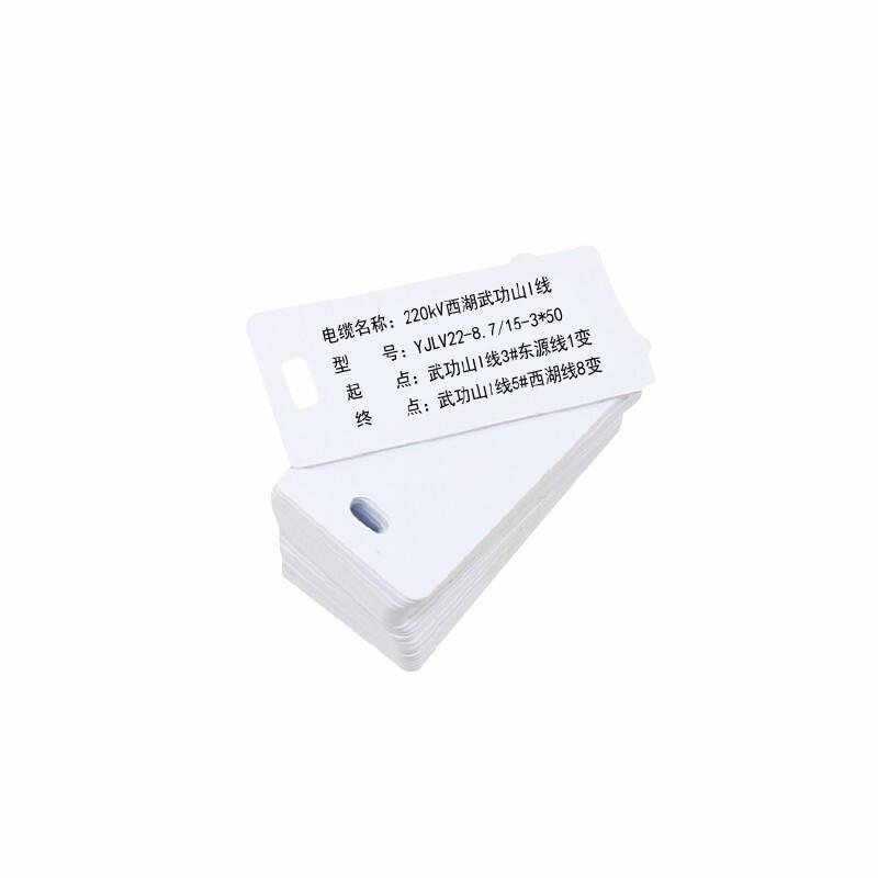 艾普莱(Axplor) WG458001 45mm*80mm 短边单孔挂牌 1.00 盒/包 (计价单位：包) 白色