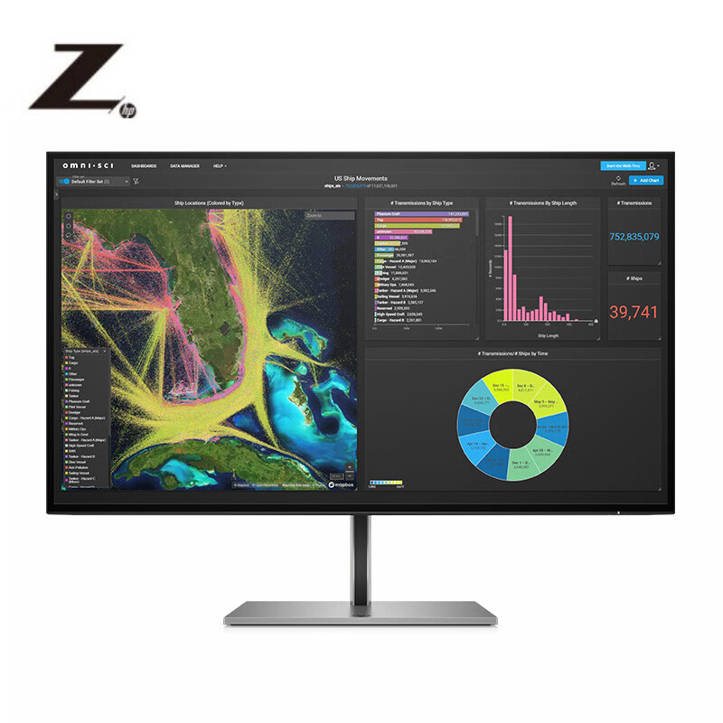 惠普（HP）Z27k G3显示器 27英寸IPS屏4K分辨率USB-C接口 四边微边框低蓝光防眩光 99%sRGB色域（台）