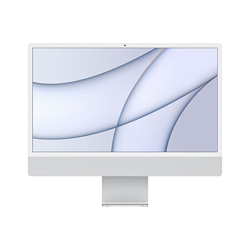 Apple Z12R00032一体机电脑iMac 24英寸 4.5K屏 八核M1芯片16G 512G 银色（台）