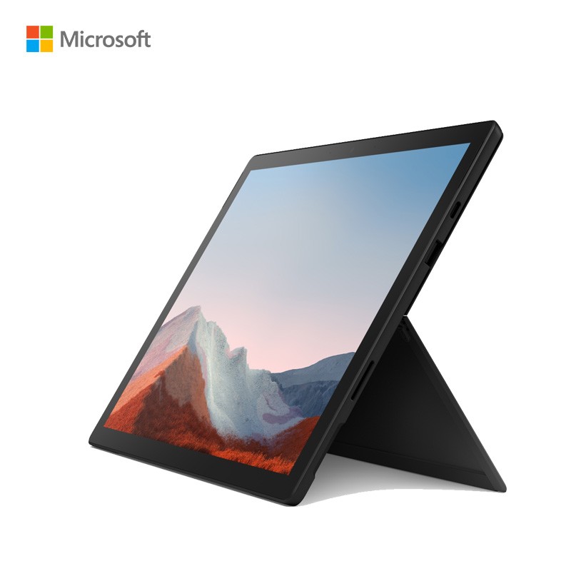 微软Surface pro7+ 商用版二合一平板套装（含黑色键盘+触控笔+鼠标）12.3英寸11代酷睿i5 8G 256G SSD典雅黑（套）