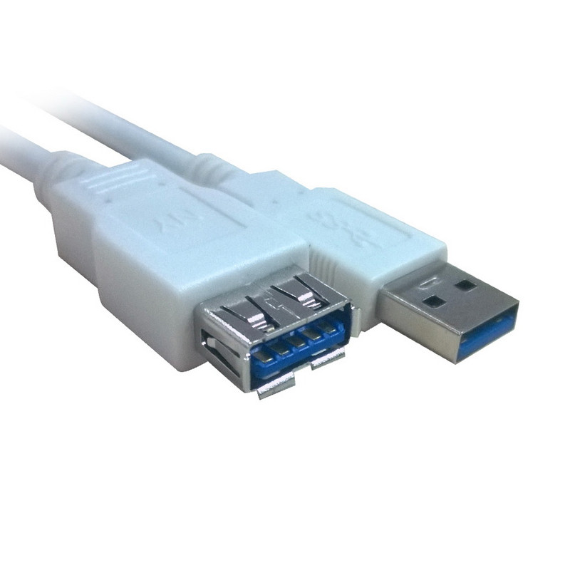 酷比客LCCPUSB3AMAFWH－0.5M/USB3.0延长线公转母白色(根)