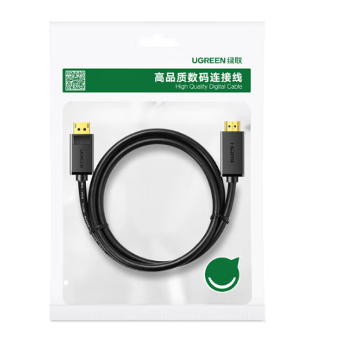 绿联10204\DP转HDMI转接线电脑视频转换线 5米\黑色（单位：根）