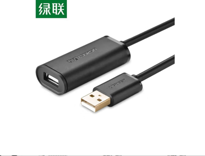 绿联 10321 USB2.0延长线带放大延长器 10米\黑色（单位：条）