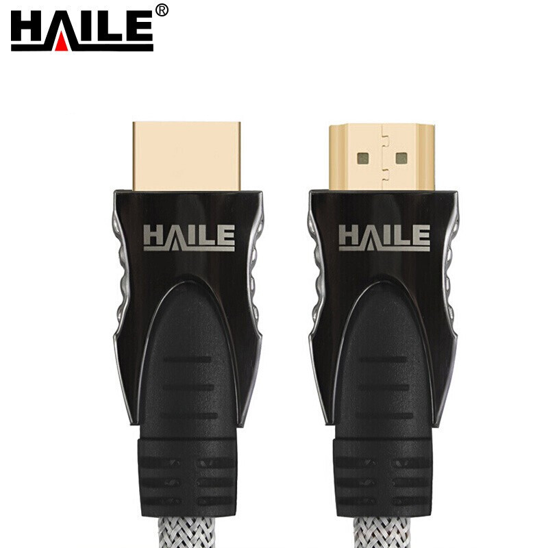 海乐（Haile）HY-52H-1.5M 豪华镀金 HDMI2.0版数字高清线1.5米 支持超清2k*4k分辨率 3D功能（条）