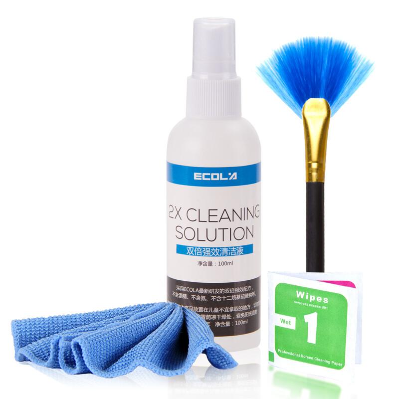 宜客莱 CD-EL135 清洁套装 清洁液100ML+清洁布+清洁刷+镜头湿巾(单位：套)