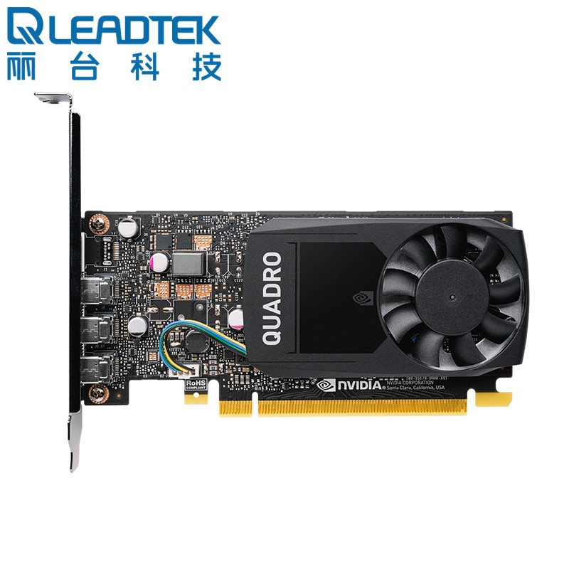 丽台NVIDIA Quadro P400 2G GDDR5 64bit/32GBps/CUDA核心256 支持4K/多屏/平面制图设计专业显卡（个）