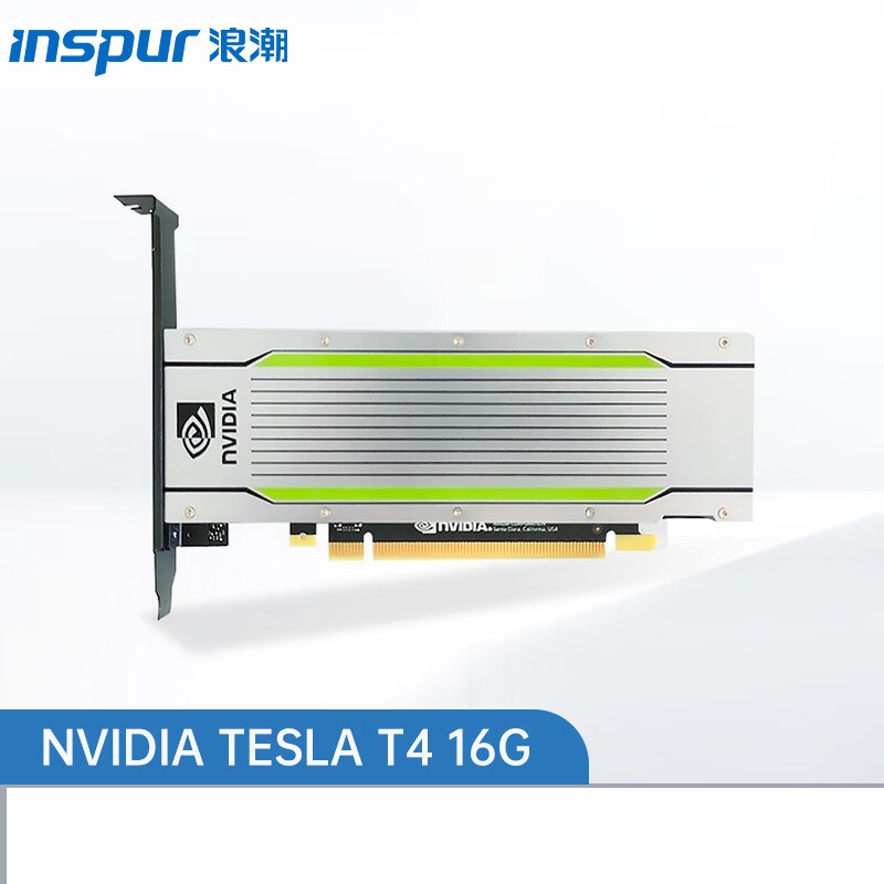 浪潮（INSPUR）AI服务器配件 GPU计算深度学习训练推理加速显卡 NVIDIA TESLA T4 16G（单位：块）