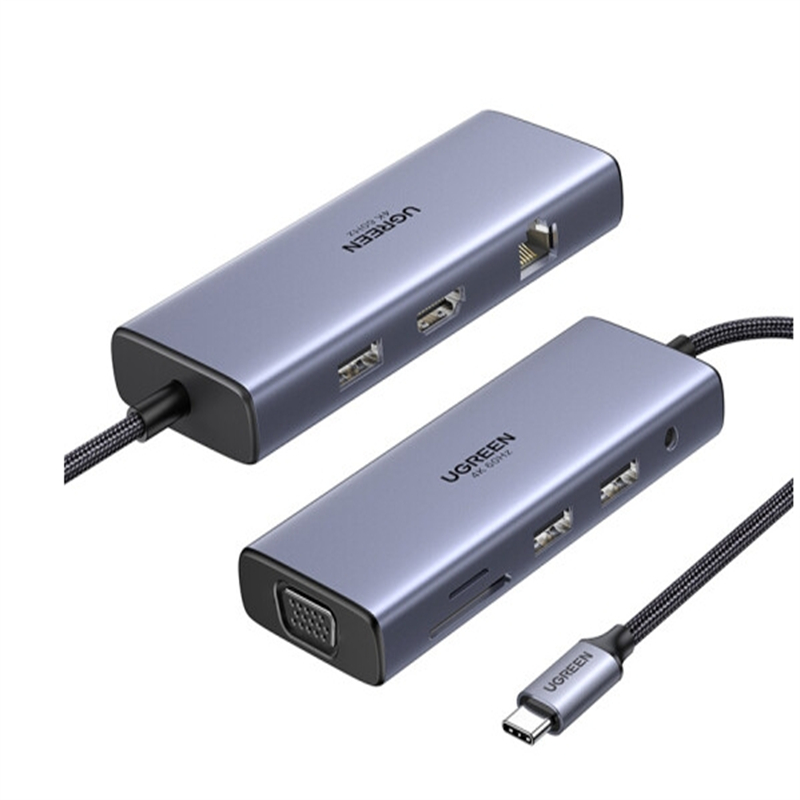 绿联/UGREEN 扩展坞转换器 40873 接口类型 ：USB 接口数量：9个(个)