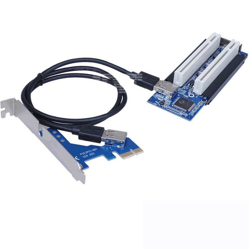 西社插槽扩展卡PCI－E转双PCI免供电免驱动（个）