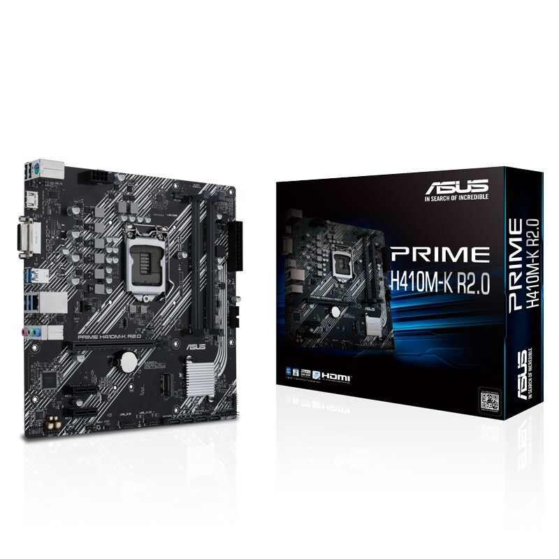 华硕（ASUS）PRIME H410M－K R2.0 台式机电脑主板 (块)(三年硬件问题免费上门服务)