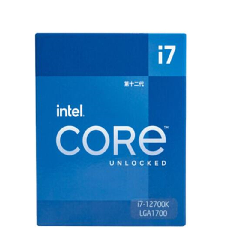 英特尔i7－12700K台式机CPU处理器12代英特尔酷睿Intel 12核20线程25M三级缓存（单位：盒）