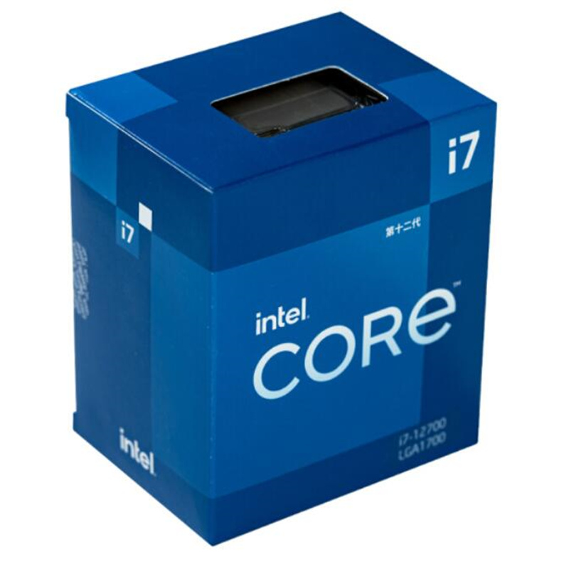 英特尔i7-12700台式机CPU处理器 12核20线程25M三级缓存（单位：盒）