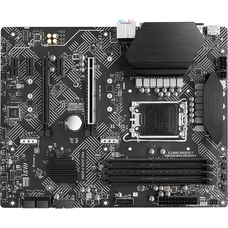 微星PRO Z690-P DDR4主板支持CPU12600K /12600KF/ 12700KF/12700K/INTEL LGA1700接口（个）