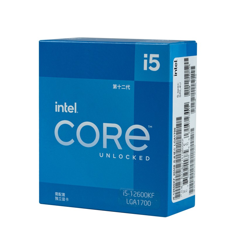 英特尔 12代 i5-12600KF CPU处理器10核16线程（个）
