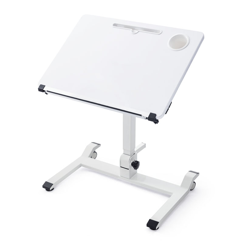 山业 100-CDESK007W 可折叠移动升降桌 电脑桌  白色(单位：个)