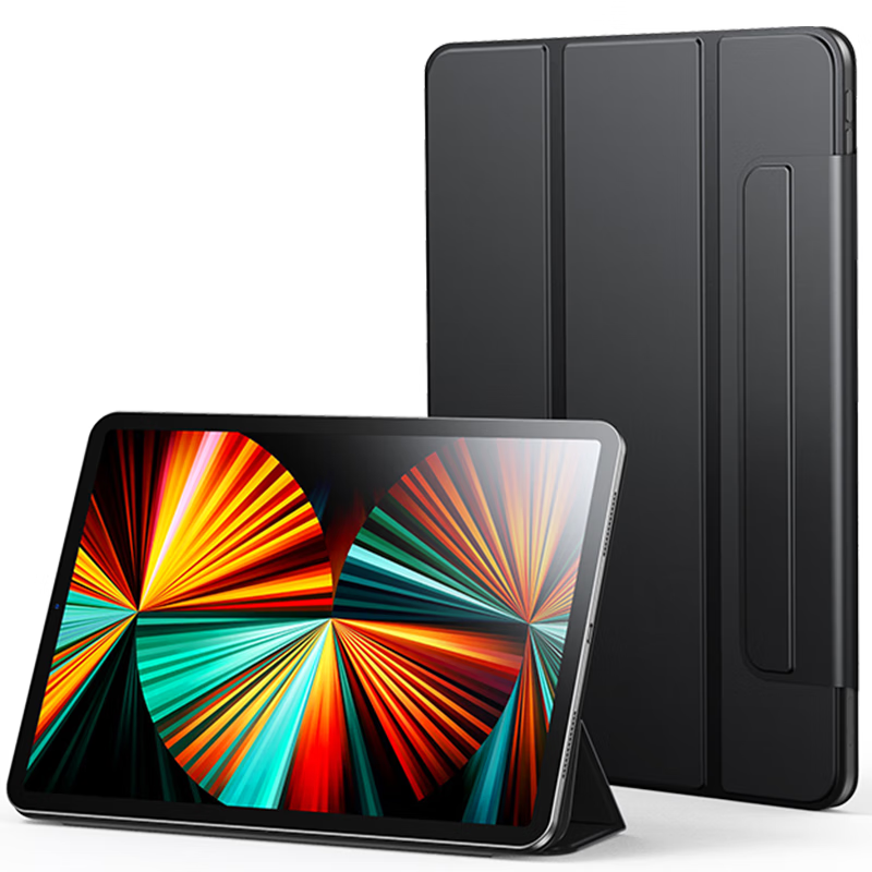 绿联 适用iPad Pro保护套磁吸ipad pro11英寸保护套 2022款2021/2020苹果平板壳 防弯防摔轻薄智能休眠 黑色(个)