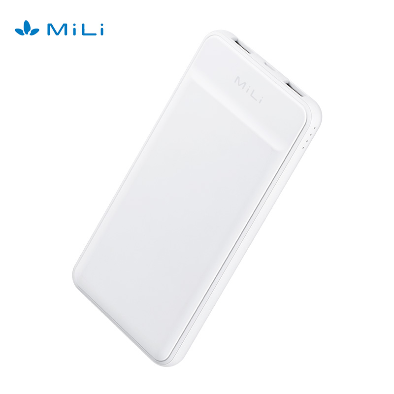 米力（MiLi）HB－N10大容量轻薄便携移动电源白色10000mAh(个)