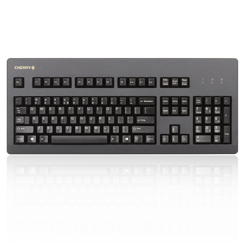 樱桃G80-3000LSCEU-2机械键盘黑色青轴(个)