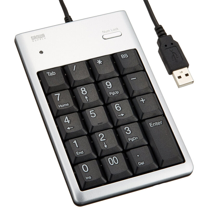 山业NT-16USV/USB数字键盘银白色(个)