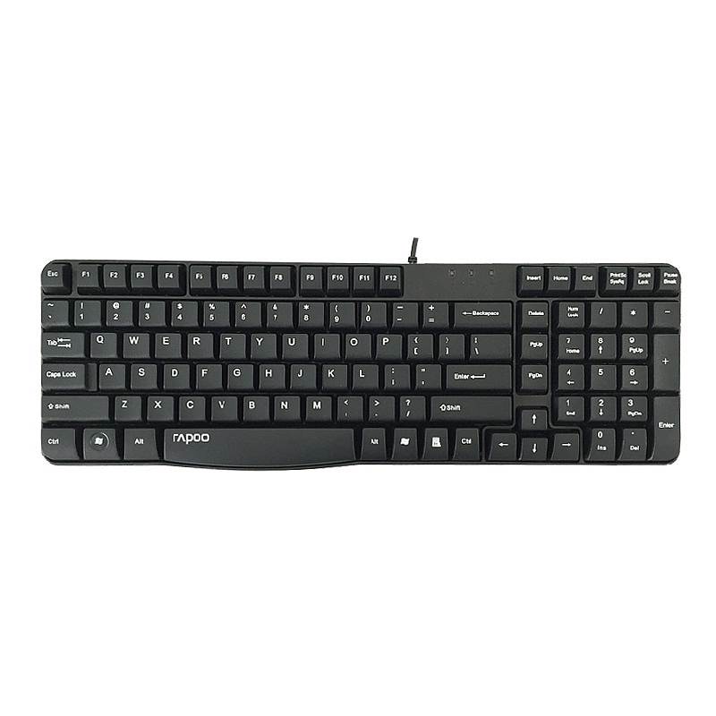 雷柏K130有线键盘黑(个)