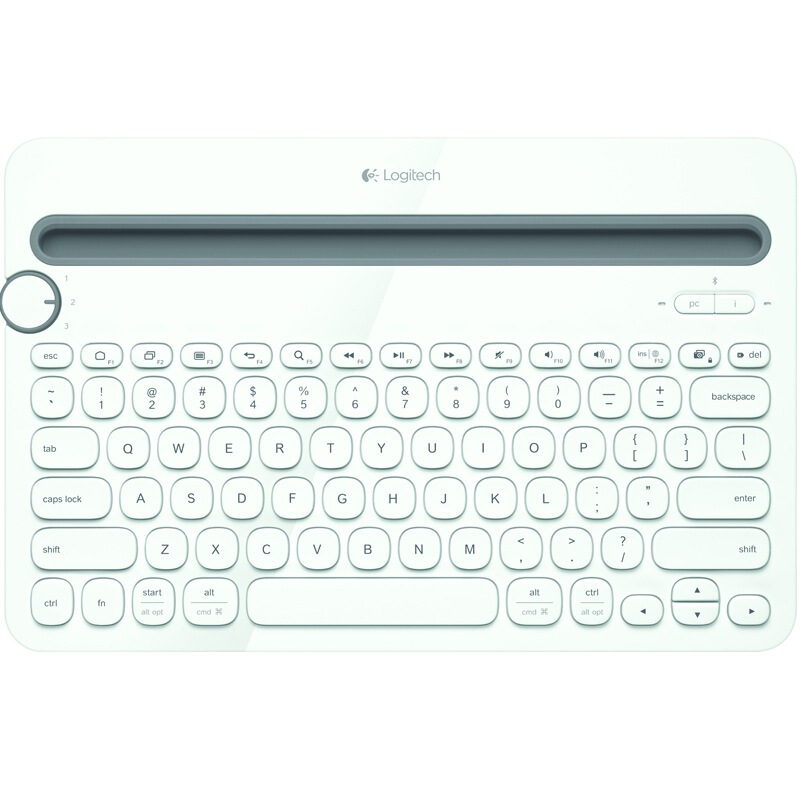 罗技（Logitech）K480 多设备蓝牙键盘 IPAD/手机/白(单位：个)