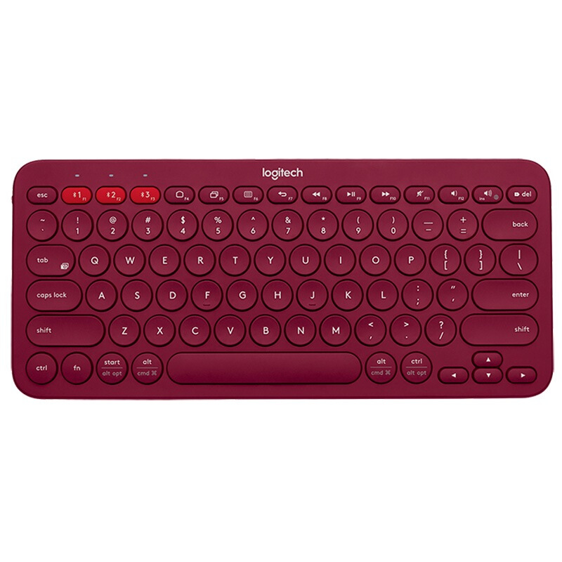罗技（Logitech）K380蓝牙键盘/红色