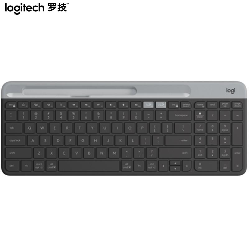 罗技K580无线蓝牙键盘 办公键盘 便携超薄键盘 星空灰（个）