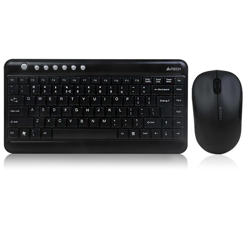 双飞燕7600N无线鼠标键盘套装黑色（套）
