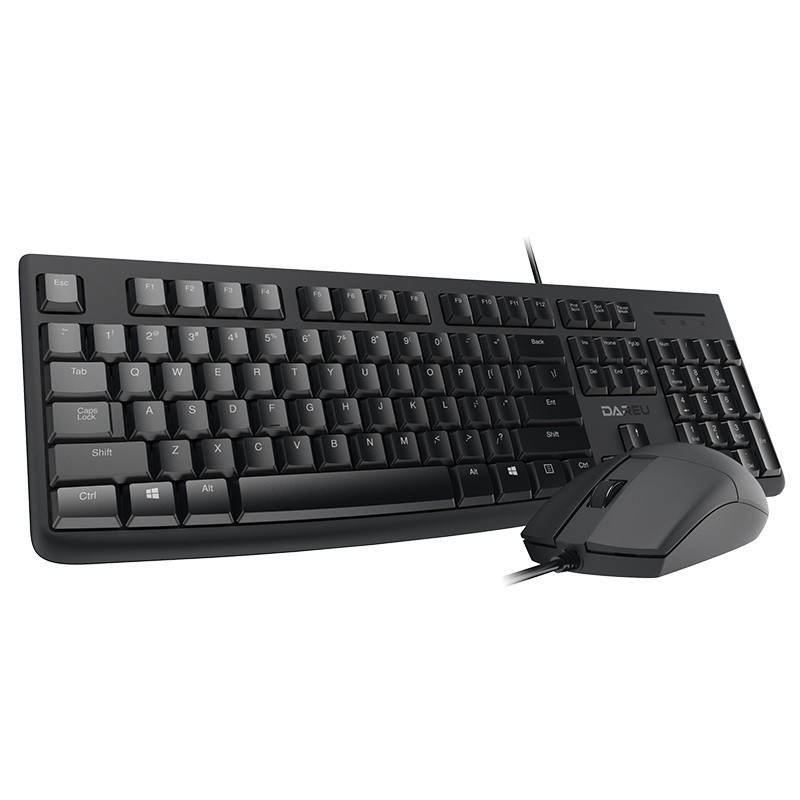 达尔优LK185T有线键盘鼠标套装 USB台式笔记本外接电脑  黑色键盘鼠标套装(套)