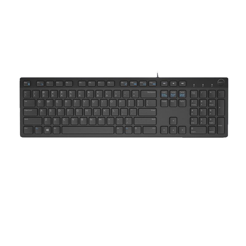 戴尔 KB216 键盘 有线 全尺寸键盘 黑色 （单位：个）