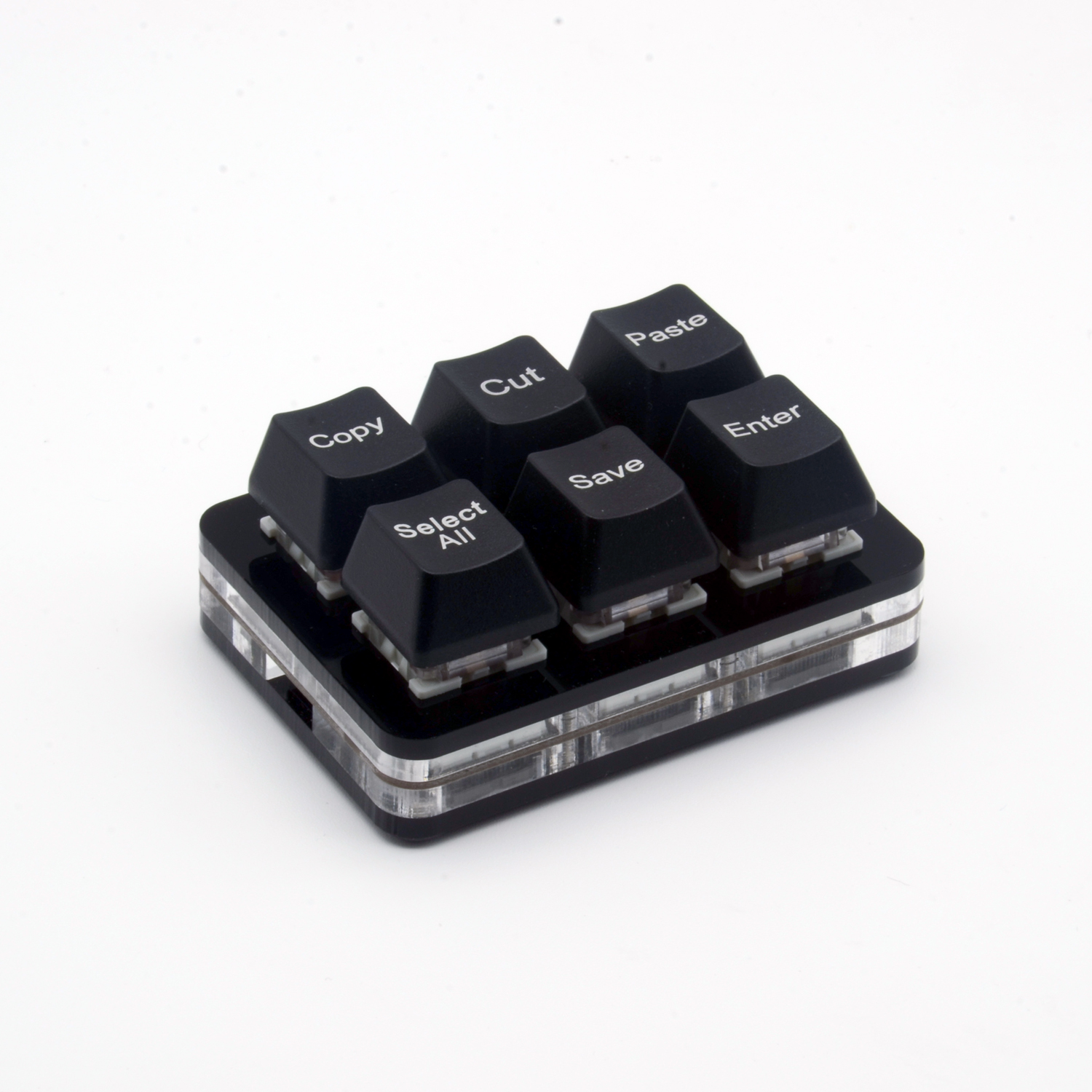福格6键自定义键盘 黑色(个)