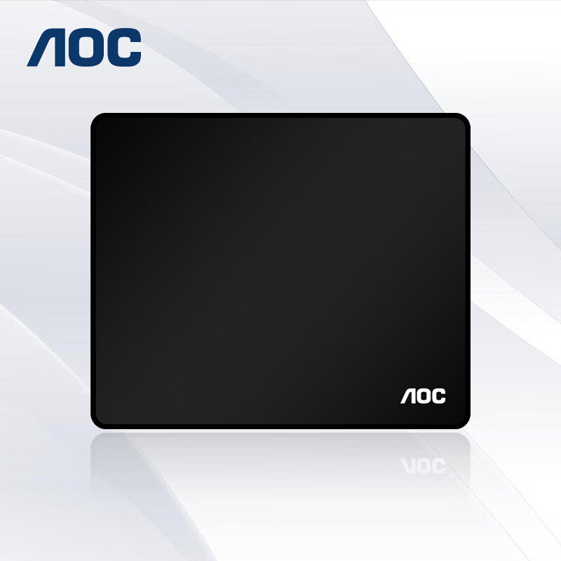 AOC 纯色系列 电竞游戏鼠标垫中小号 300*250*3mm  黑色 M100（个）