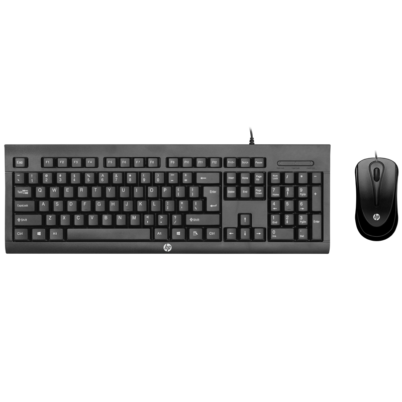 惠普（HP）藏羚羊Plus有线键鼠套装 办公键盘鼠标套装 黑色(个)