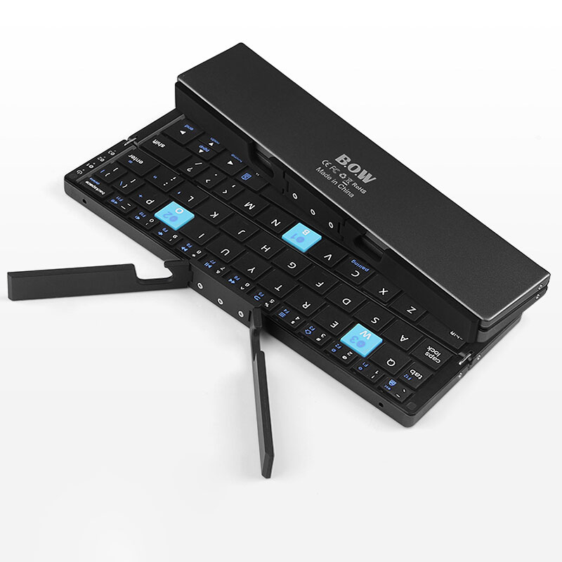 航世（BOW）HB199 多设备折叠无线蓝牙键盘黑色（个）
