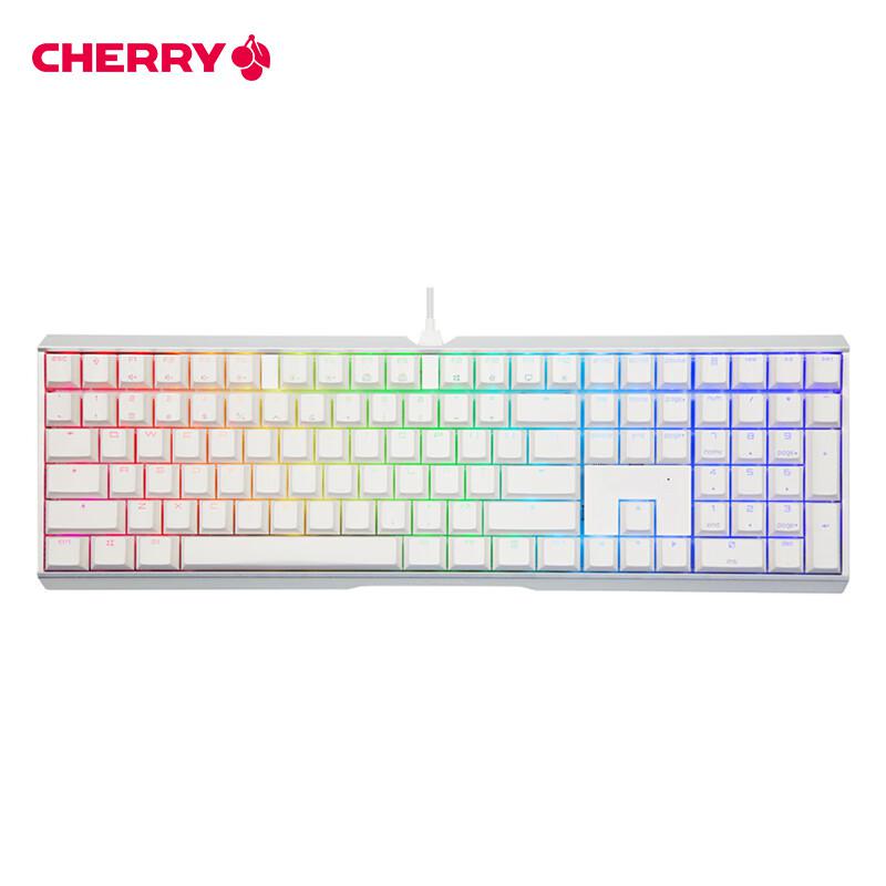 樱桃（CHERRY） G80-3874HYAEU-0/MX-BOARD 3.0S RGB 有线机械键盘 红轴白色（单位：个)