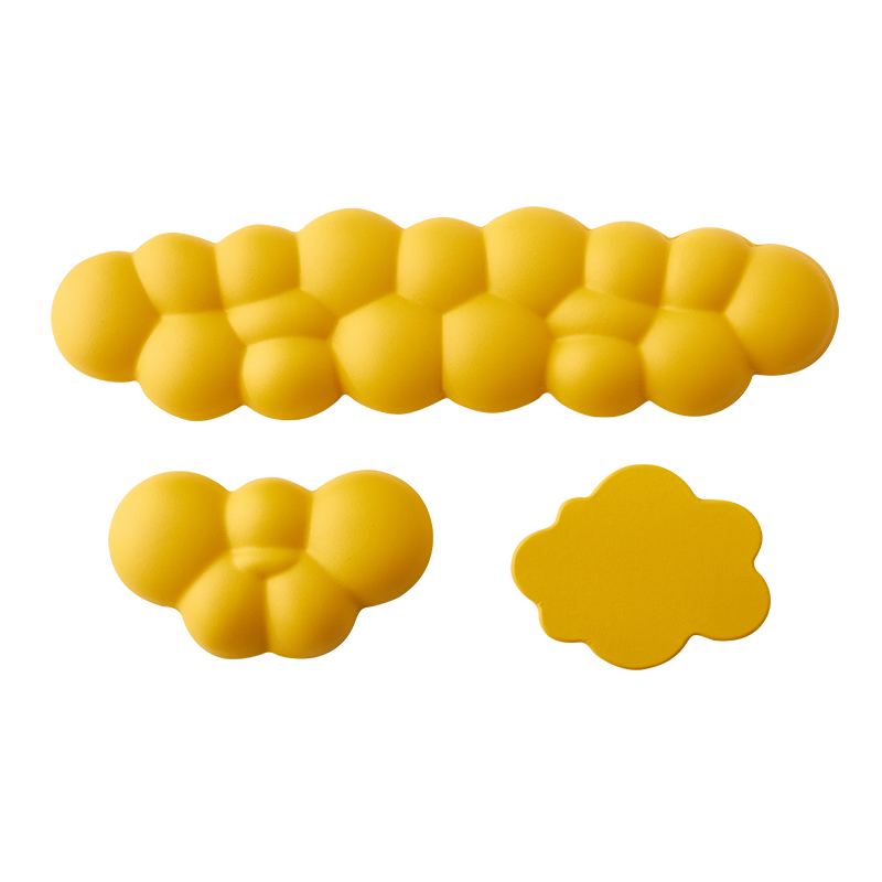 山业 GTOK10Y-CLD 云朵腕垫 腕托腕垫杯垫三件套 黄色(单位：个)