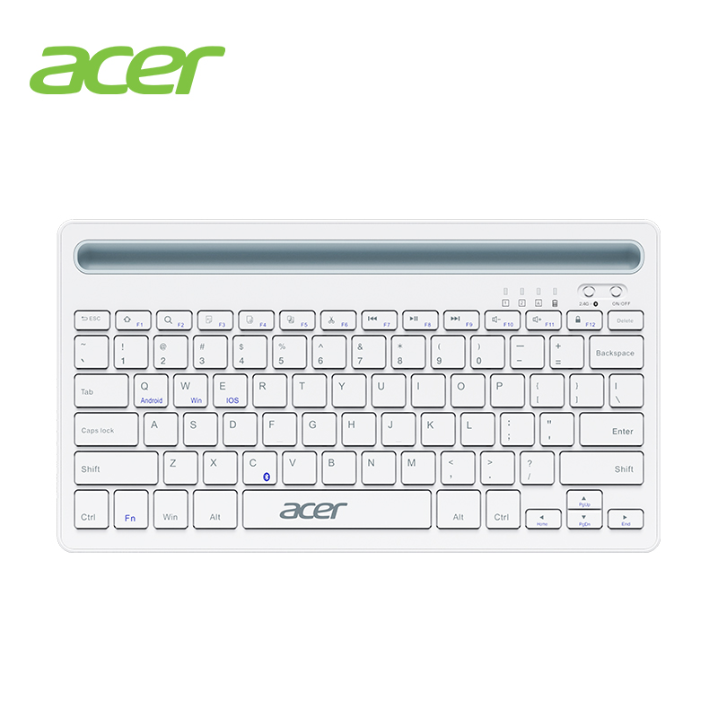 宏碁（acer）OKR212 无线蓝牙键盘 白色(单位：个)