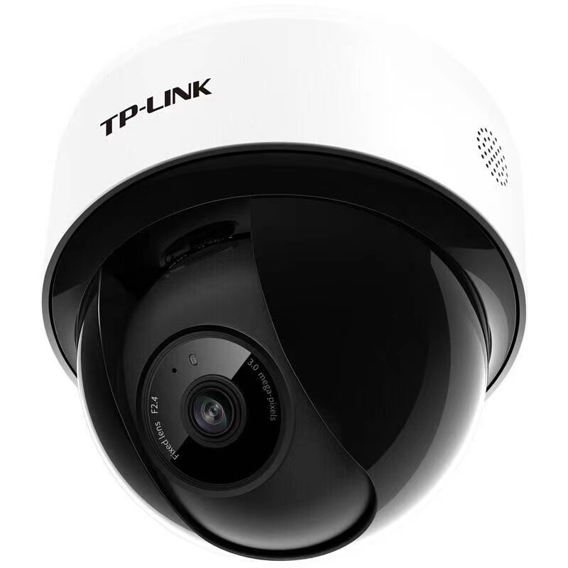 普联（TP-LINK）无线监控摄像头家用监控器室内家庭WiFi吸顶半球360度全景旋转云台高清视像头手机远程 400万超清红外夜视WiFi/网线版【升级款】 256卡 4mm(个）