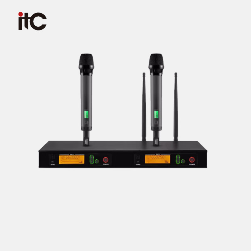 ITC T-526UH 会议广播工程类产品 主机+话筒 一拖二  黑色（单位：套）