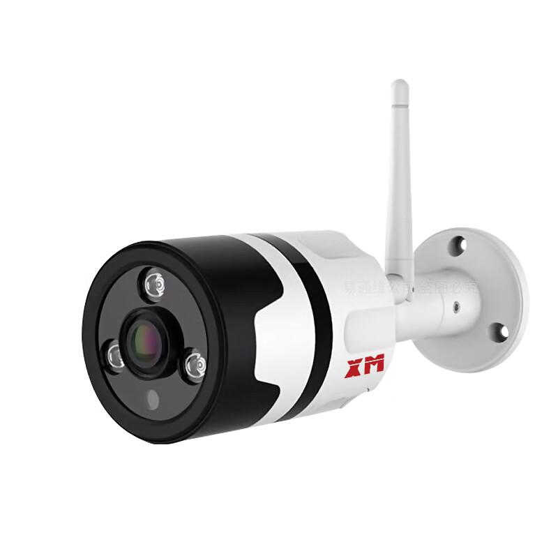 雄迈IMX307大广角3灯红外夜视带TF插卡无线WiFi语音对讲监控枪机摄像头 12V供电-2.8mm镜头 30天循环录像128GB 800万（个）