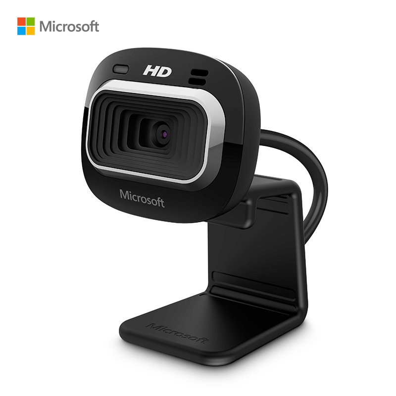微软 (Microsoft) 网络摄像机HD3000 | 720P高清视频 16:9宽屏 True Color真彩技术 4倍数码变焦 内置麦克风(个)
