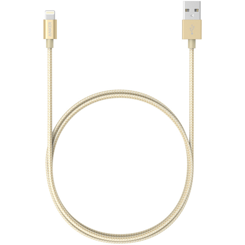 Anker/lightning 苹果数据线 金色 1.8米(单位：根)
