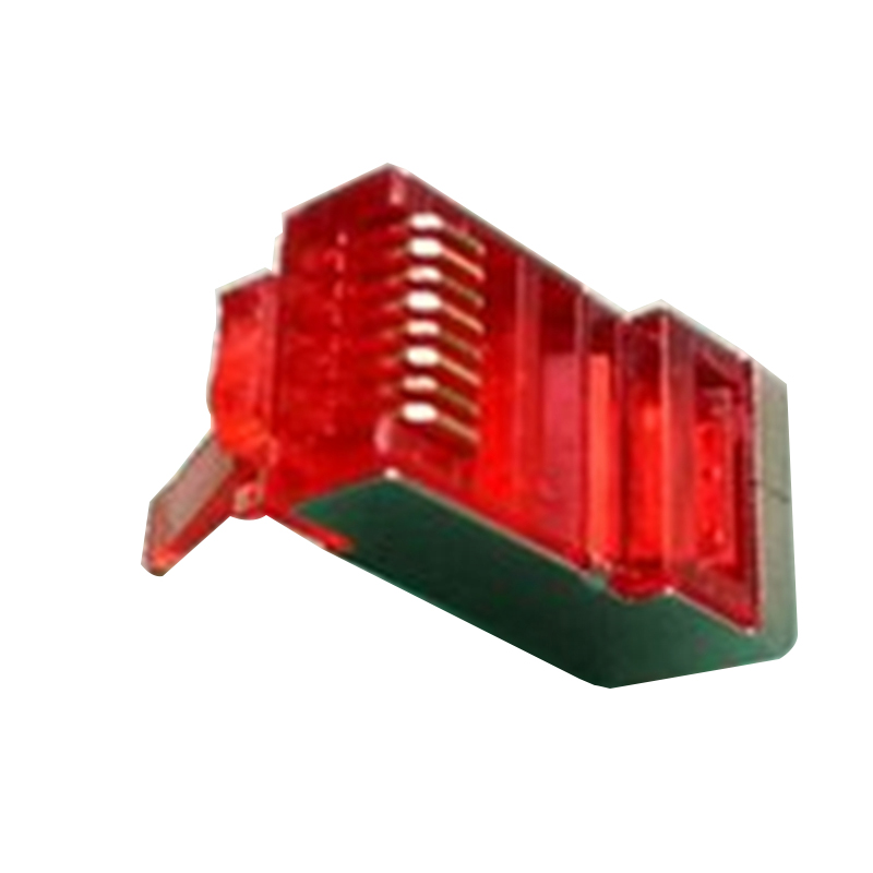 中云智创RJ45-8P8C网络网线水晶头红超六四上四下屏蔽(100个/包)(包)