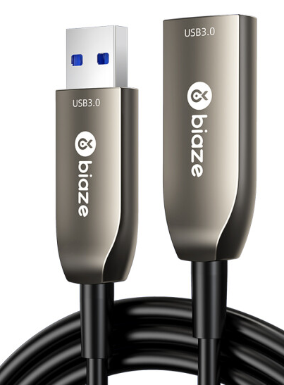 毕亚兹（BIAZE）USB3.0公对母高速延长线40米外设信号放大连接线工程版XL28-40m （单位：根）