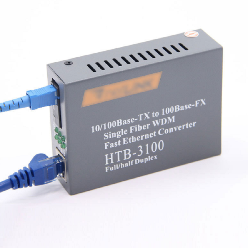 普联（TP-LINK）光电转换器HTB-3100AB百兆单模单纤 25KM(单位：套)
