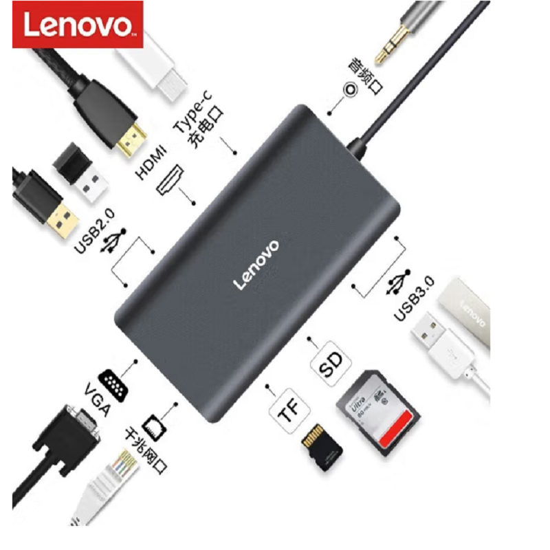 联想（Lenovo）LX0801  Type-C接口移动扩展坞 (单位：个)