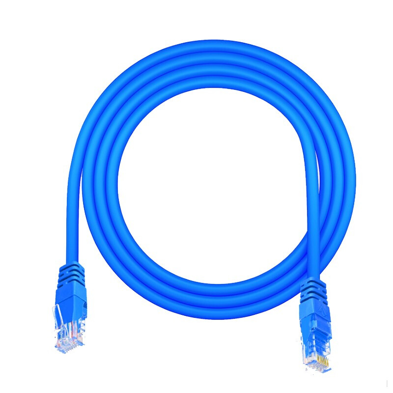 俊滢 JY-LLX01六类非屏蔽成品网络跳线 数据延长线 蓝色 1米  （条）