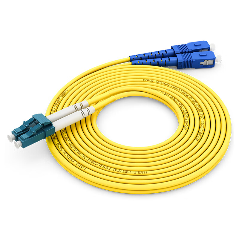 海乐 HJ-2LC-SC-S1 电信级单模双芯万兆光纤跳线1米（根）