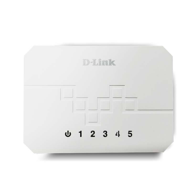 D-LINK/DES1005C交换机白5口百兆/Mini桌面型（台）
